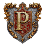 The Official Passport Bros.com Gold Red Letter-P
